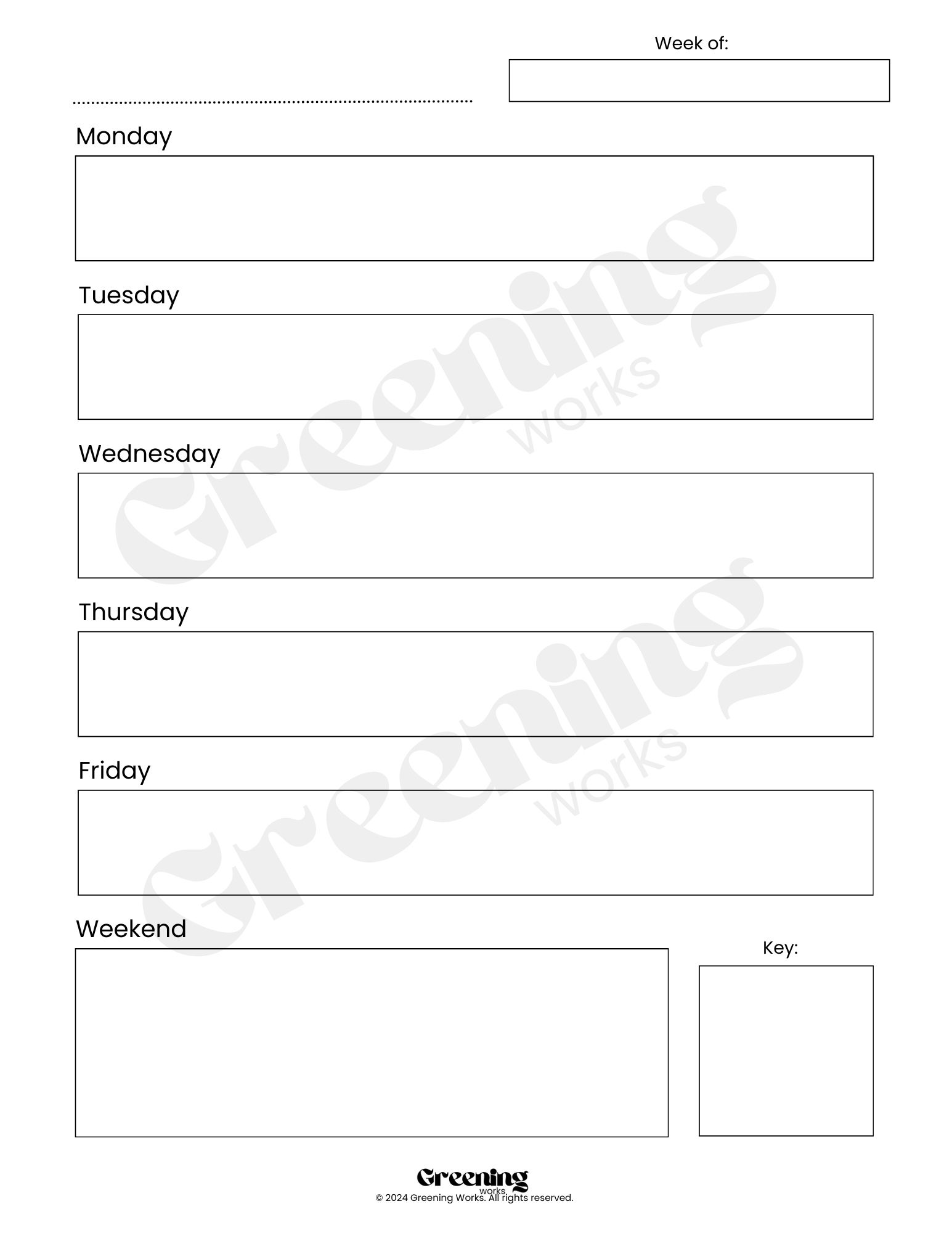 Weekly Planner with Purpose